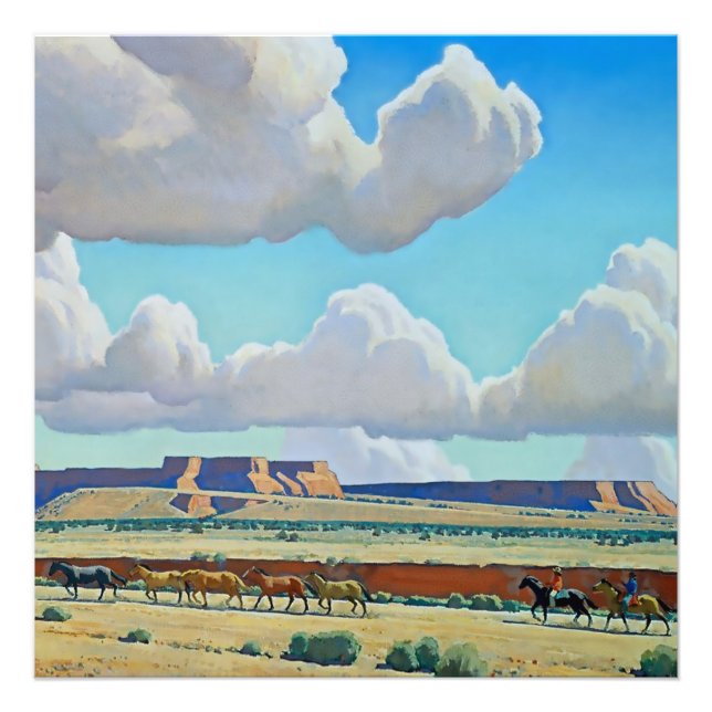 Impression Photo "Terre sauvage des Navajo" par Maynard Dixon (Devant)