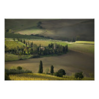 Terres agricoles autour de Montepulciano, Toscane,