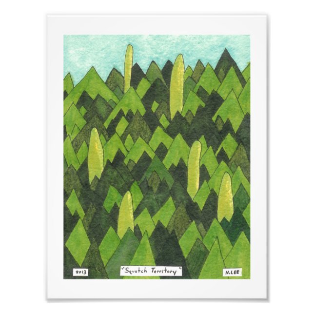 Impression Photo Territoire de squatch (Devant)