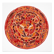 Tête Abstraite de chat sauvage