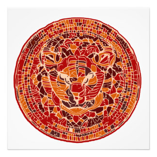 Impression Photo Tête Abstraite de chat sauvage