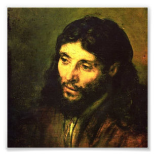 Impression Photo Tête de Jésus par Rembrandt