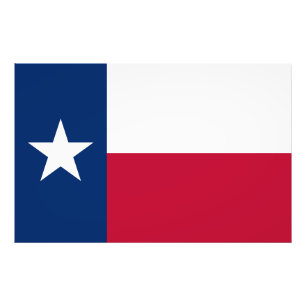 Impression Photo Texas State Flag USA