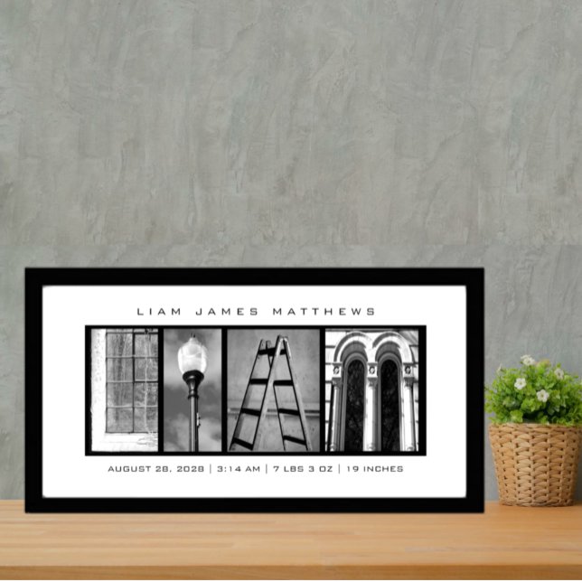 Impression Photo Texte personnalisé Liam (Créateur téléchargé)