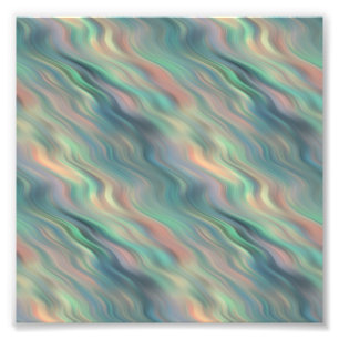 Impression Photo Texture bleue Iris Wavy