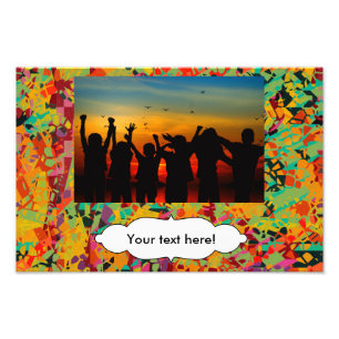 Impression Photo Texture colorée de trous