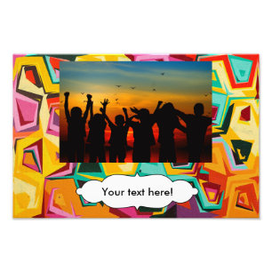 Impression Photo Texture colorée de trous