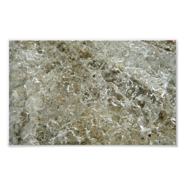 Impression Photo Texture de glace glaciaire abstraite de la nature (Devant)