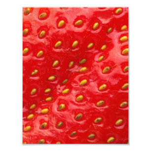 Impression Photo Texture rouge de fraise