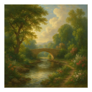 Impression Photo The Eternal Arch: Romantic Twilight Over the River