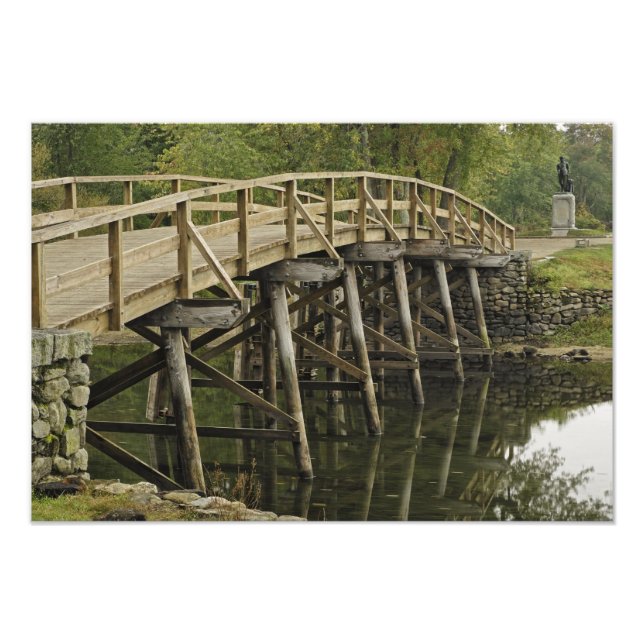 Impression Photo The Old North Bridge, Minute Man National (Devant)
