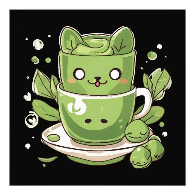 Impression Photo thé vert matcha (Devant)