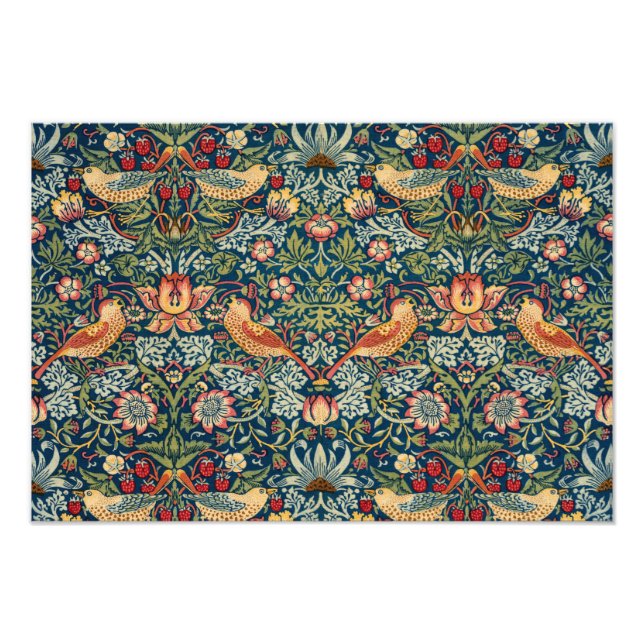 Impression Photo Thief de fraises par William Morris (Devant)