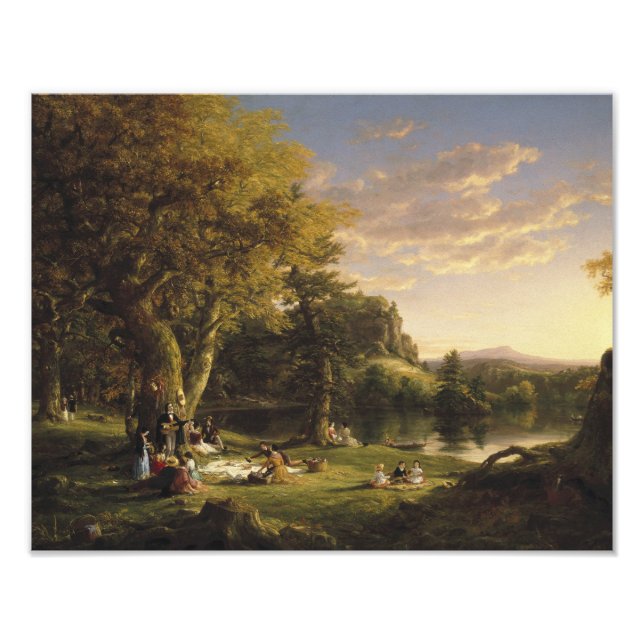 Impression Photo Thomas Cole - Le Pic-Nic (Devant)