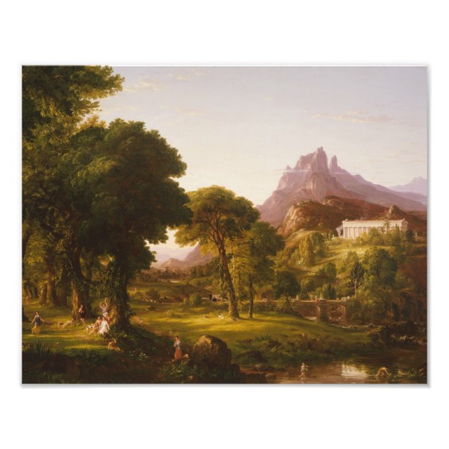 Impression Photo Thomas Cole - Rêve d'Arcadia (Devant)