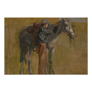 Impression Photo Thomas Eakins - Cowboy : Etudier pour Cowboys