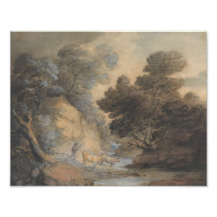 Impression Photo Thomas Gainsborough - L'arrosage des bovins par un