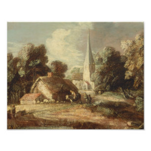 Impression Photo Thomas Gainsborough - Paysage avec chalet