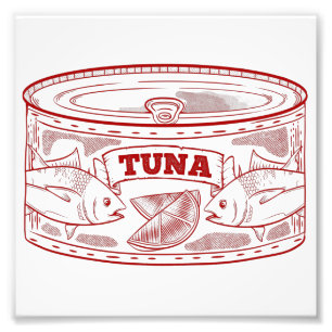 Impression Photo Thon dans une boîte de conserve