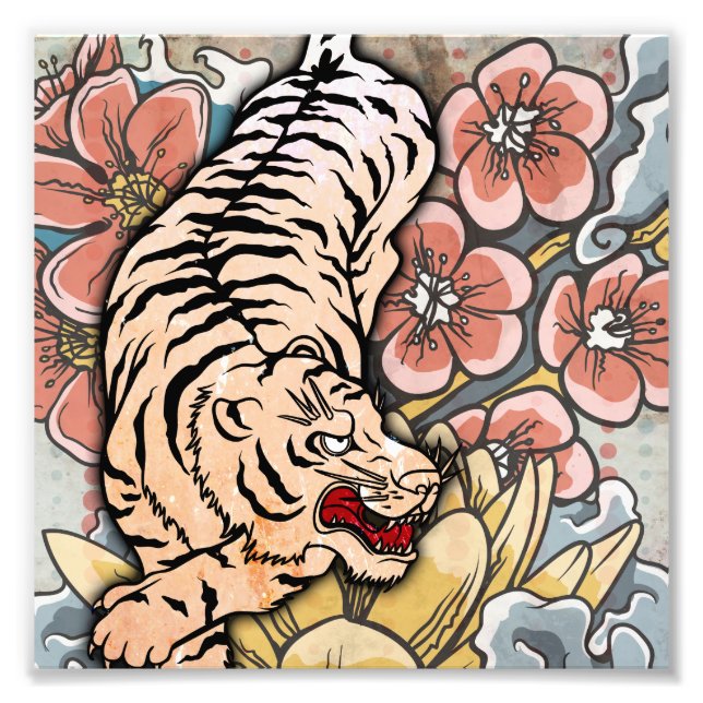Impression Photo Tigre blanc (Devant)