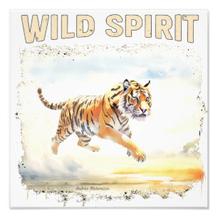 Impression Photo Tigre en action - Esprit sauvage