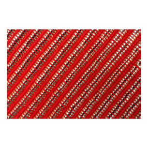 Impression Photo Tissu à rayures diagonales fines rouge et or Textu