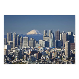 Impression Photo Tokyo, Shinjuku District Skyline, Mont Fuji,