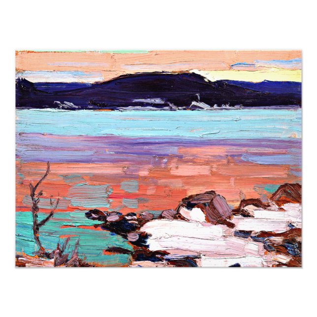 Impression Photo Tom Thomson - Paysage avec neige (Devant)