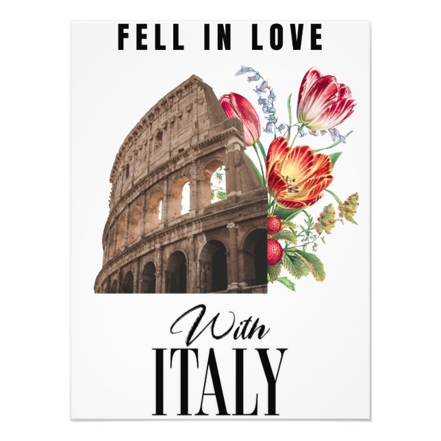 Impression Photo Tomber amoureux de l'Italie (Devant)
