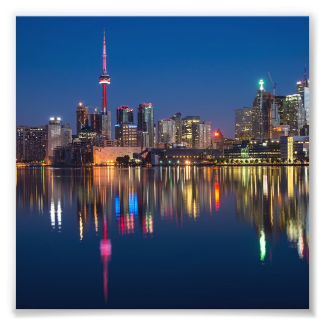 Impression Photo Toronto Canada paysage urbain nocturne (Devant)