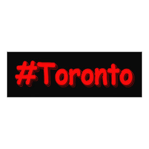 Impression Photo "#Toronto" Joli design. Commandez dès maintenant 