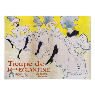 Impression Photo Toulouse-Lautrec - Troupe de Mlle Eglantine