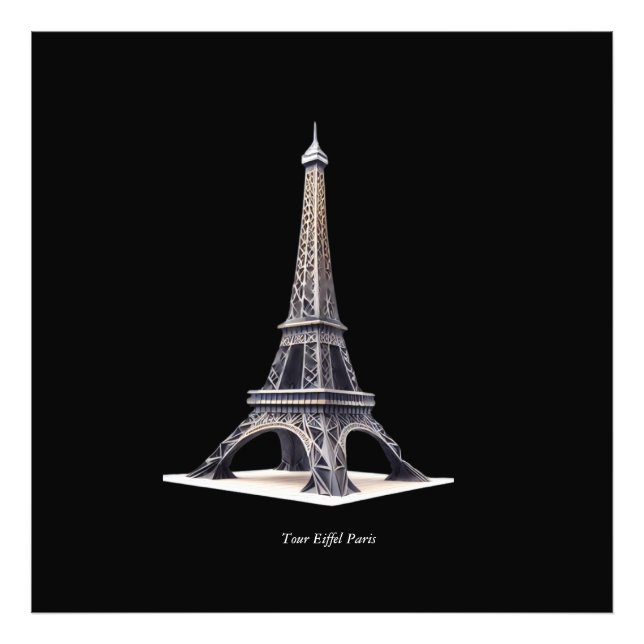 Impression Photo Tour Eiffel Paris France (Devant)