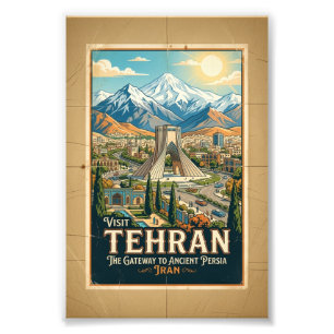 Impression Photo Tourisme Iran Tour Azadi & Monts Alborz Affiche