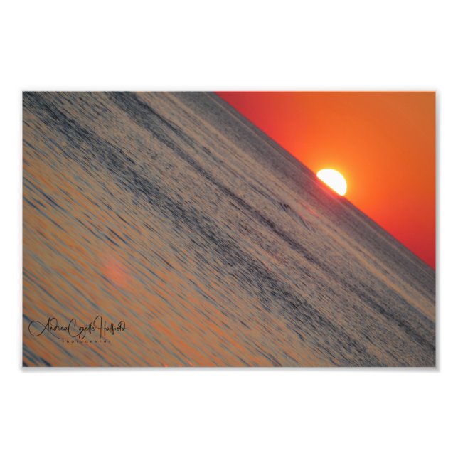 Impression Photo Tourner sur un coucher de soleil (Devant)