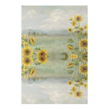 Tournesol moderne Image aquarelle et personnalisée