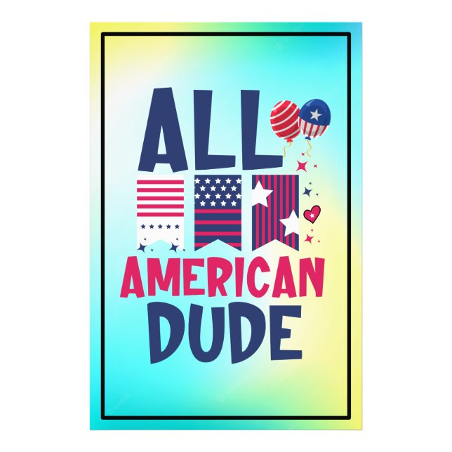 Impression Photo Tous les américains Dude-96993 (Devant)