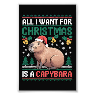 Impression Photo Tout ce que je veux pour Noël est un cadeau d'anim