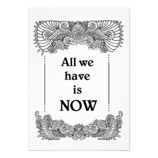 Impression Photo Tout ce que nous avons maintenant - Citation posit