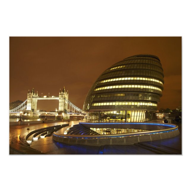 Impression Photo Tower Bridge, et Greater London Authority (Devant)