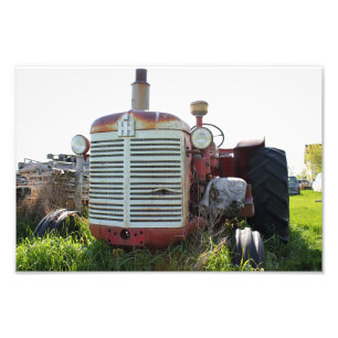 Impression Photo Tracteur antique