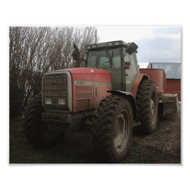 Impression Photo Tracteur sur la ferme (Devant)