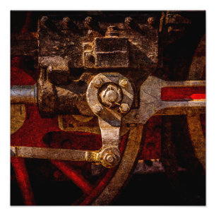 Impression Photo train à vapeur vintage