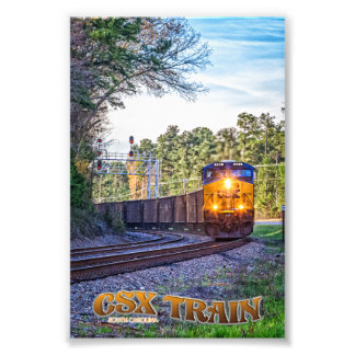 Impression Photo Train CSX en Caroline du Sud