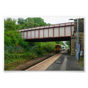 Impression Photo Train de Colne Bound quittant la gare de Burnley B