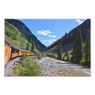 Impression Photo Train de taille étroite de retour à Durango