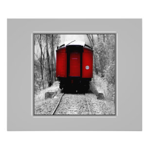 Impression Photo Train ferroviaire Black and Red Heritage