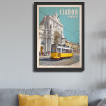 Impression Photo Tramway Jaune, Arc De Rue Augusta. Lisbonne, Portu<br><div class="desc">Poster vintage d'un tramway jaune typique de Lisbonne avec arche monumentale de rue Rua Augusta. Praca do Comercio aka Terreiro do Paco,  Lisboa,  Portugal</div>