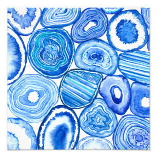 Impression Photo Tranches d'agneau bleu