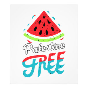 Impression Photo Tranches paisibles Watermelon Free Palestine - Sou